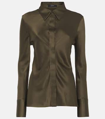 Chemise Brunel en satin de soie | Joseph