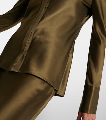 Chemise Brunel en satin de soie | Joseph