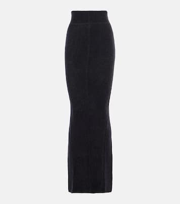 Pillar alpaca and wool-blend maxi skirt | Rick Owens