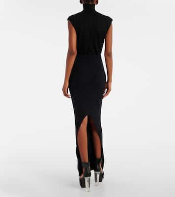Pillar alpaca and wool-blend maxi skirt | Rick Owens