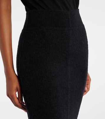 Pillar alpaca and wool-blend maxi skirt | Rick Owens