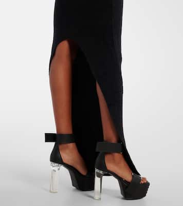 Pillar alpaca and wool-blend maxi skirt | Rick Owens