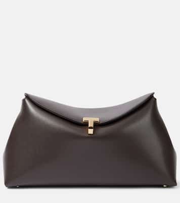 Clutch T-Lock Small in pelle | Toteme