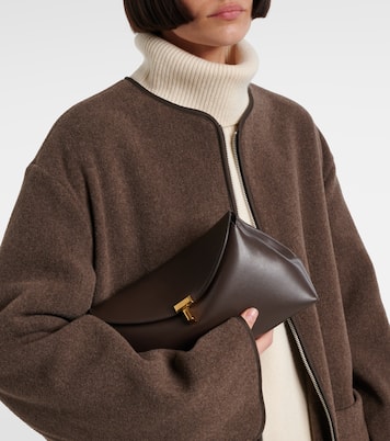 Clutch T-Lock Small in pelle | Toteme