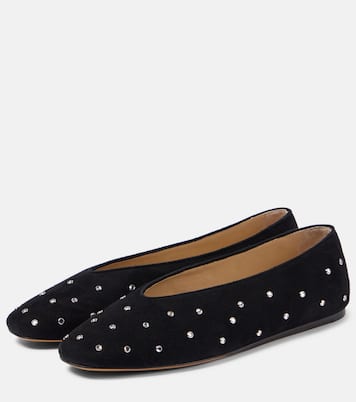 Ballerine Regency in suede con cristalli | Le Monde Béryl