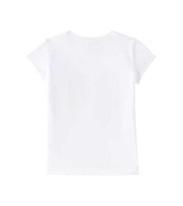 Camiseta en mezcla de algodón floral | Monnalisa