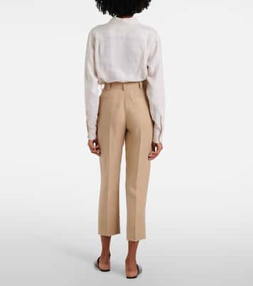 Gerade Hose Neo Derk aus Leinen-Crêpe | Loro Piana