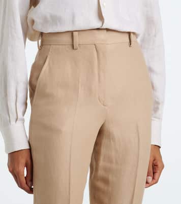 Gerade Hose Neo Derk aus Leinen-Crêpe | Loro Piana