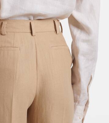 Gerade Hose Neo Derk aus Leinen-Crêpe | Loro Piana
