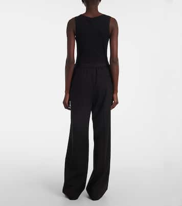 Pantaloni a gamba larga in lana | Loewe