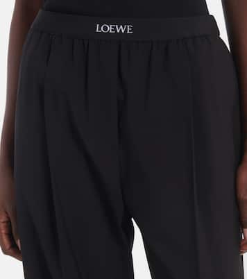 Pantaloni a gamba larga in lana | Loewe