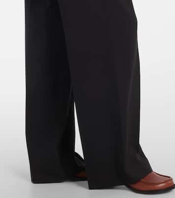 Pantaloni a gamba larga in lana | Loewe