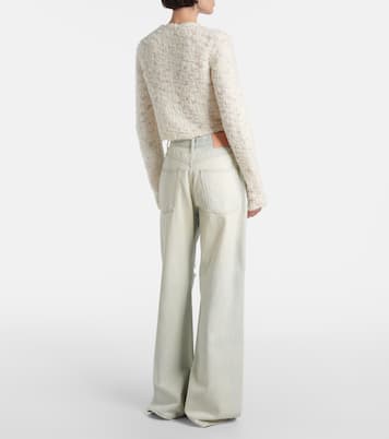 Cardigan cropped in misto lana | Acne Studios