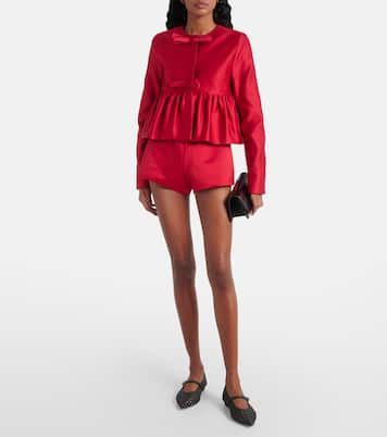 Shorts in raso a vita alta | Giambattista Valli