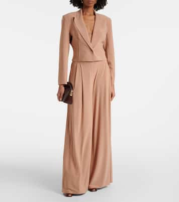 High-rise wide-leg pants | Norma Kamali