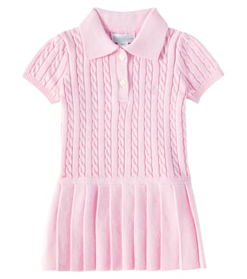 Baby pleated cable-knit cotton dress | Polo Ralph Lauren Kids