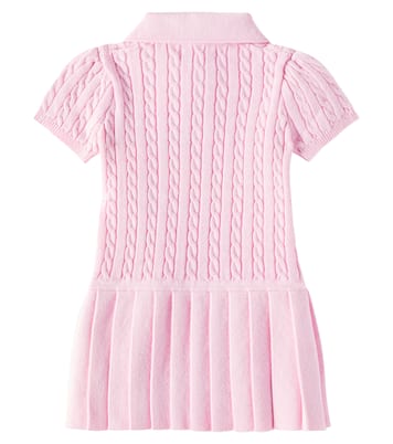 Baby pleated cable-knit cotton dress | Polo Ralph Lauren Kids