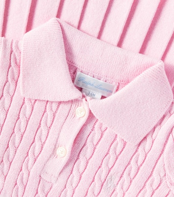Baby pleated cable-knit cotton dress | Polo Ralph Lauren Kids