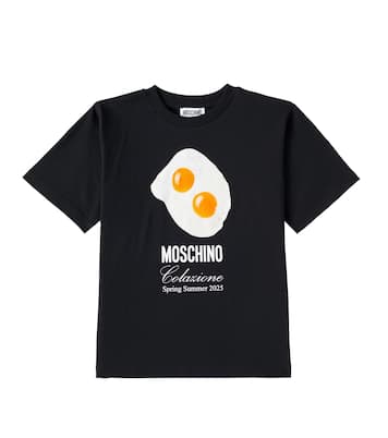 Camiseta en jersey de algodón estampada | Moschino Kids