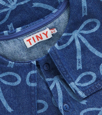 Bluse Bows aus Denim | Tinycottons