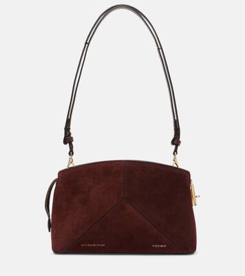 Schultertasche Victoria aus Veloursleder | Victoria Beckham