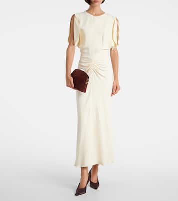 Schultertasche Victoria aus Veloursleder | Victoria Beckham