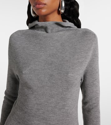 Top Danae in maglia con cappuccio | The Frankie Shop