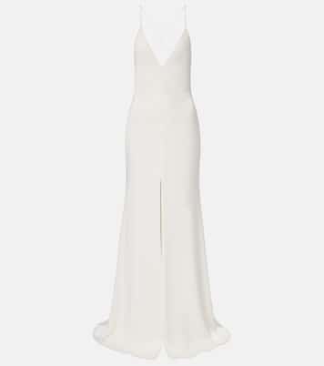 Open-back satin crêpe gown | Alex Perry