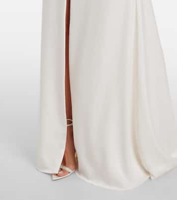 Open-back satin crêpe gown | Alex Perry