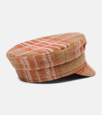 Checked wool-blend newsboy cap | Ruslan Baginskiy