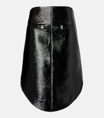 Jupe midi en cuir synthétique | Courrèges