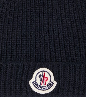 Ribbed-knit virgin wool beanie | Moncler Enfant