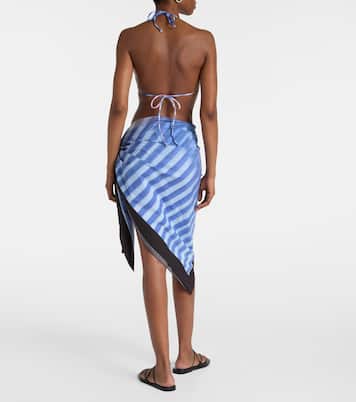 Printed cotton beach cover-up | Jean Paul Gaultier