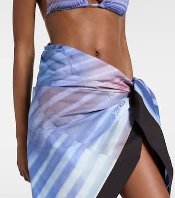 Printed cotton beach cover-up | Jean Paul Gaultier
