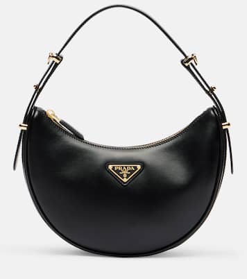 Arqué Small leather shoulder bag | Prada