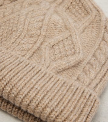 Cable-knit cashmere beanie | Loro Piana