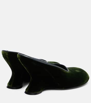 Wedges 95 aus Samt | Dries Van Noten