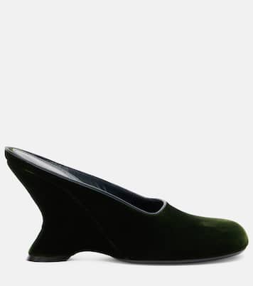 Wedges 95 aus Samt | Dries Van Noten