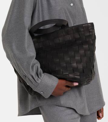 Sisal leather tote bag  | The Row