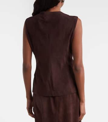 Weste Casino aus Veloursleder | Stouls