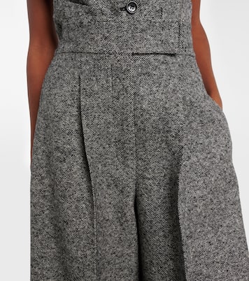 Simone wool and silk tweed wide-leg pants | Max Mara