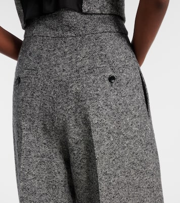 Simone wool and silk tweed wide-leg pants | Max Mara