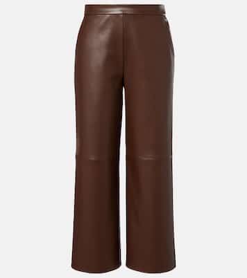 Amati 크롭 포 레더 와이드 팬츠 | 'S Max Mara
