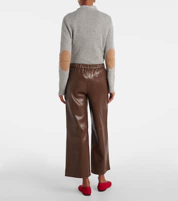 Amati 크롭 포 레더 와이드 팬츠 | 'S Max Mara