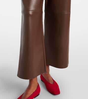 Amati 크롭 포 레더 와이드 팬츠 | 'S Max Mara