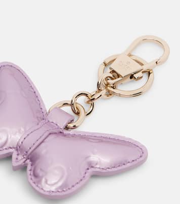 Butterfly 레더 백 참 | Gucci