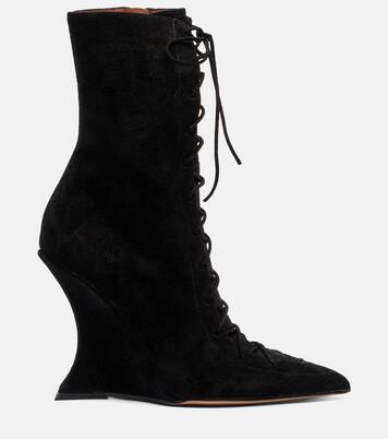 Nina 105 suede lace-up boots | Paris Texas