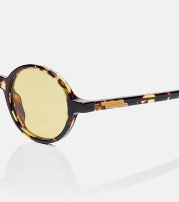 Slim Ribbon round sunglasses | Bottega Veneta