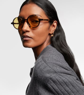 Slim Ribbon round sunglasses | Bottega Veneta