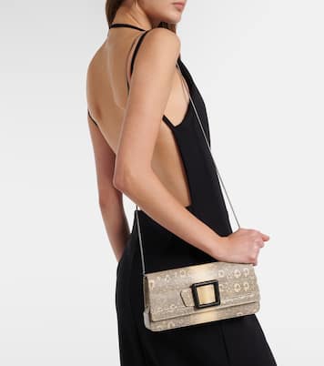 Maygot snake-effect leather clutch | Manolo Blahnik